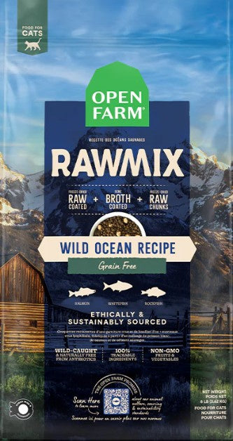 Open Farm RawMix Wild Ocean Recipe Grain Free Dry Cat Food