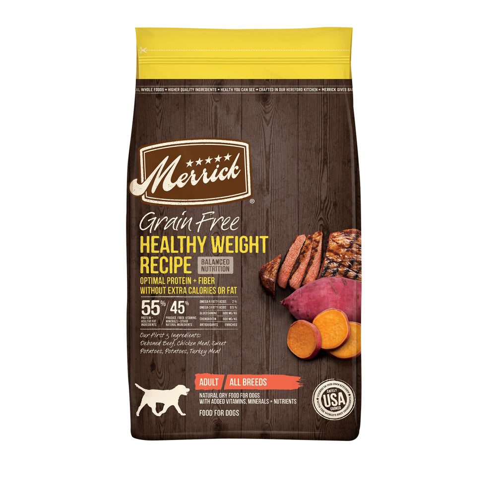 Merrick Dry Dog Food Healthy Weight Grain Free Dog Food Recipe
