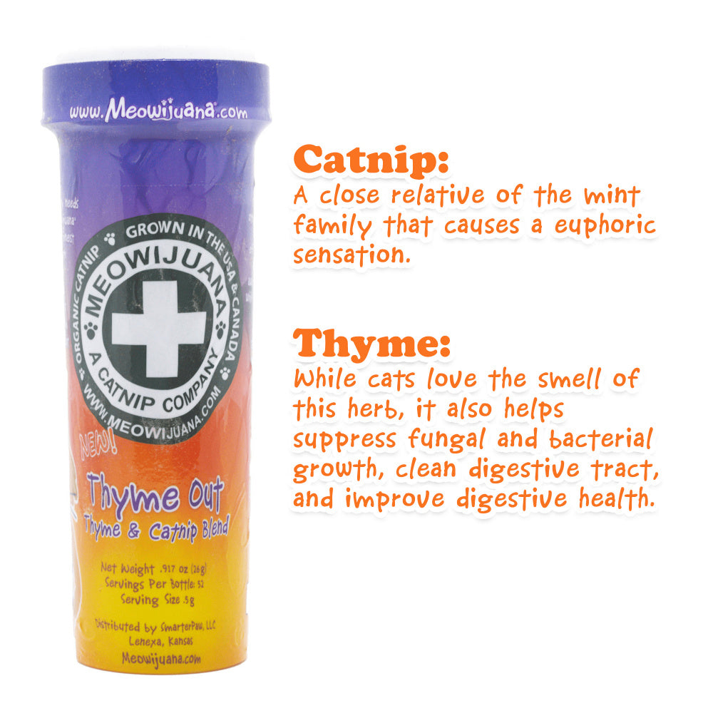 Meowijuana Thyme Out Catnip and Thyme Blend