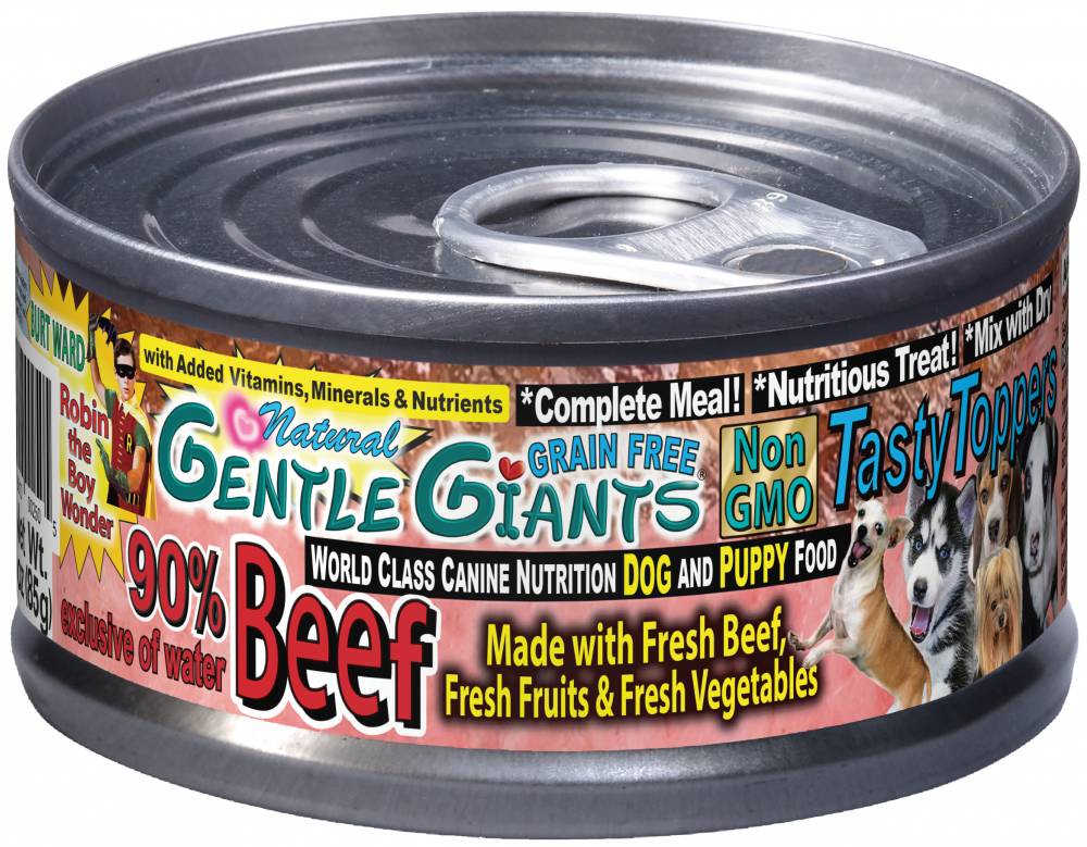 Gentle Giants Natural Non-GMO Beef Dog & Puppy Can Food