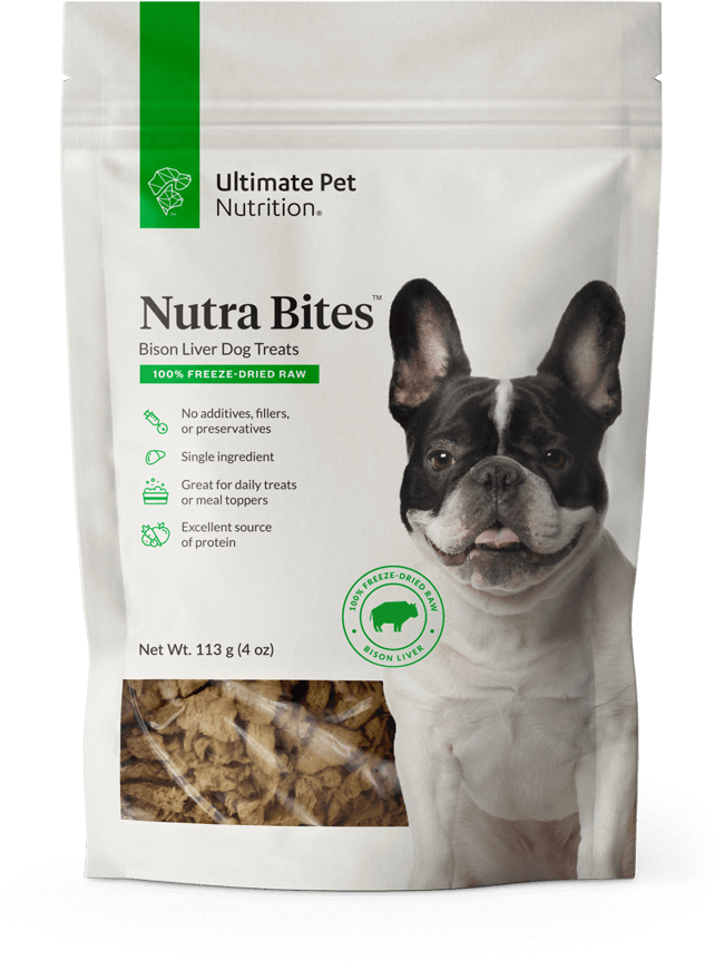 Ultimate Pet Nutrition Freeze Dried Nutra Bites Bison Liver Dog Treat
