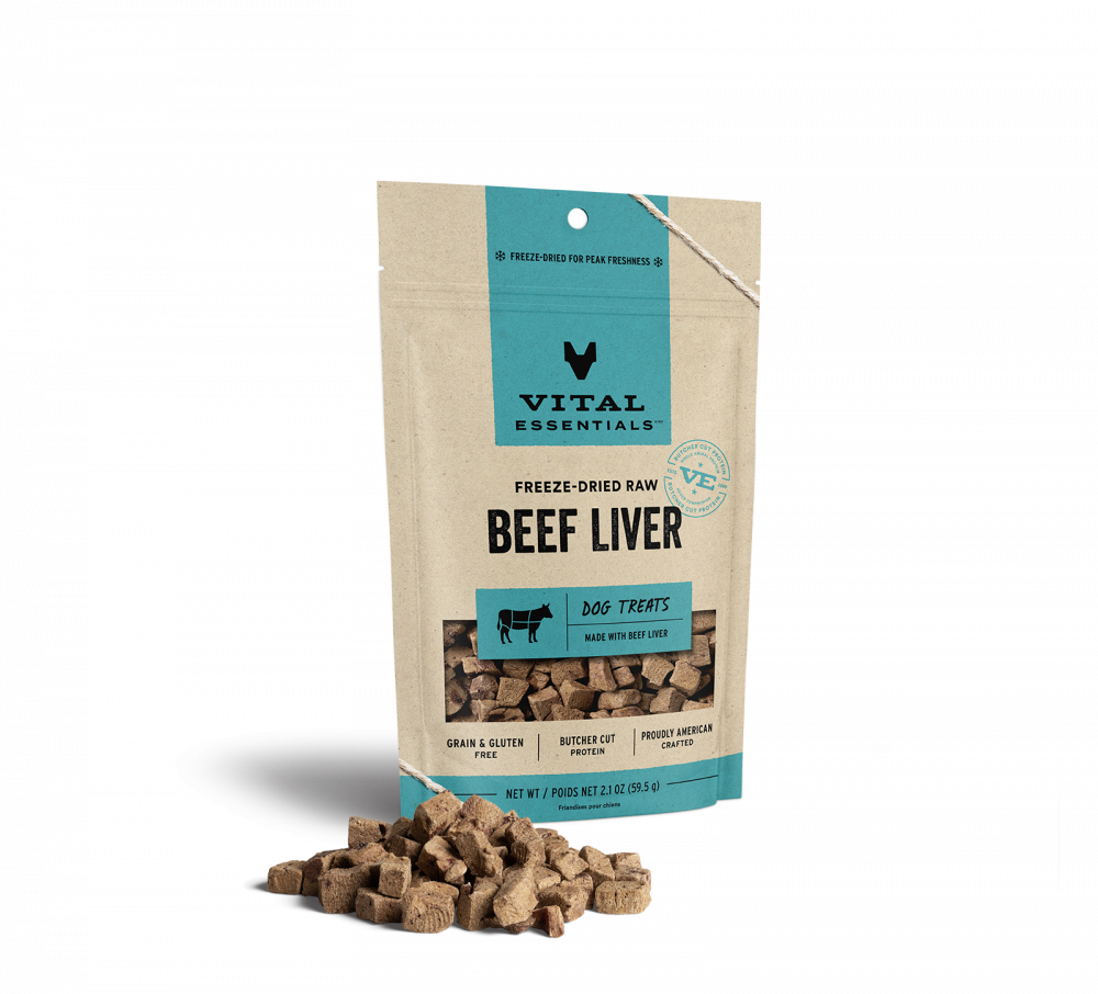 Vital Essentials Freeze Dried Beef Liver Dog Treats