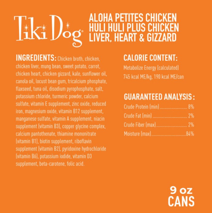 Tiki Dog Aloha Petites Chicken Wet Dog Food