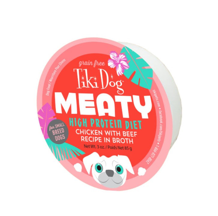 Tiki Dog Meaty Chicken with Beef Wet Dog Food