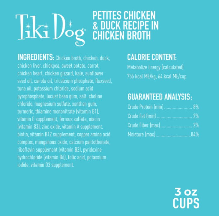 Tiki Dog Aloha Petites Chicken & Duck Wet Dog Food