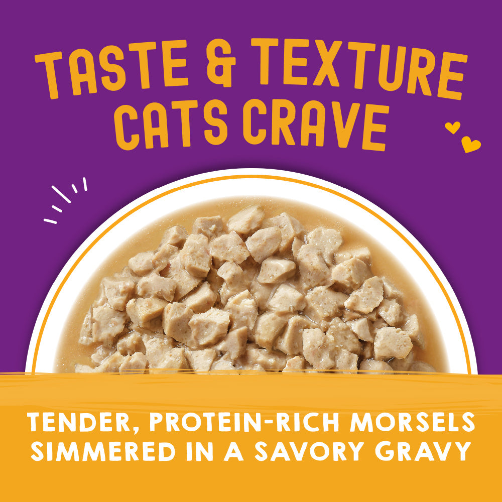 Stella & Chewy's Carnivore Cravings Morsels N Gravy Chicken & Beef Recipe Pouch Cat Food