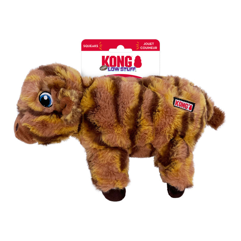 Kong Low Stuff Stripes Cow Medium Dog Toy