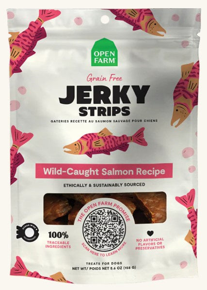 Open Farm Grain Free Jerky Strips Wild-Caught Salmon Recipe